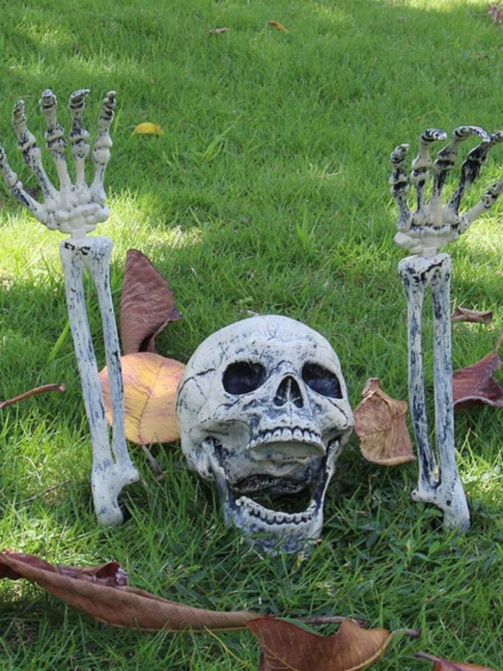 Realistic Skeleton Stakes Halloween Decorations for Lawn Stakes Garden Halloween